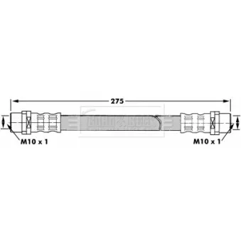 Flexible de frein BORG & BECK BBH7306