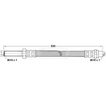 Flexible de frein BORG & BECK BBH7307