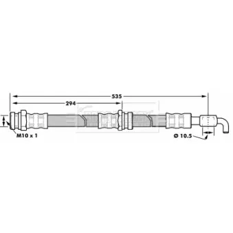 Flexible de frein BORG & BECK BBH7313