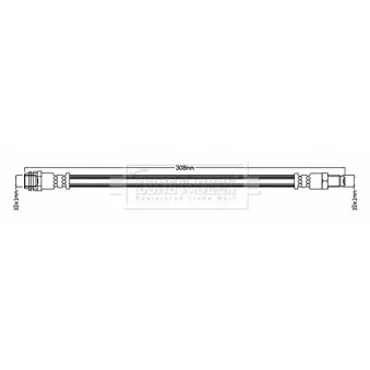 Flexible de frein BORG & BECK BBH7324