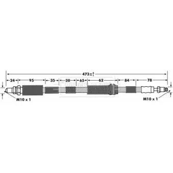 Flexible de frein BORG & BECK BBH7325