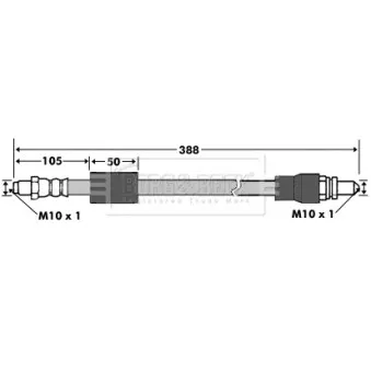 Flexible de frein BORG & BECK BBH7327