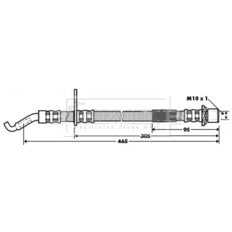 Flexible de frein BORG & BECK BBH7329