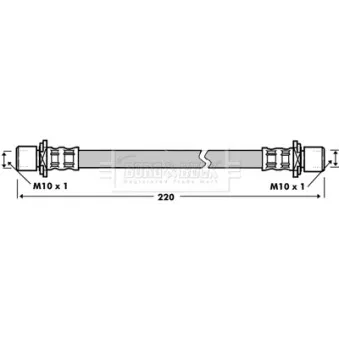 Flexible de frein BORG & BECK BBH7330