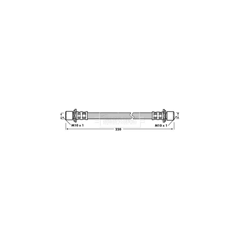 Flexible de frein BORG & BECK BBH7330