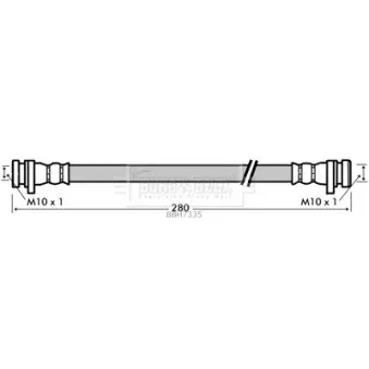 Flexible de frein BORG & BECK BBH7335