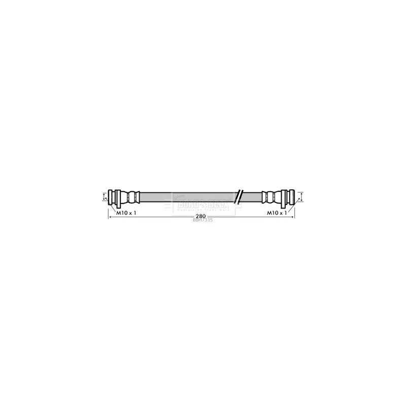 Flexible de frein BORG & BECK BBH7335