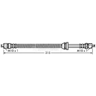 Flexible de frein BORG & BECK BBH7339