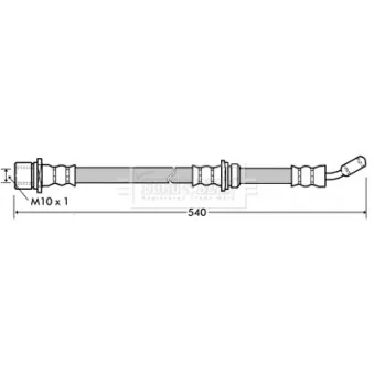 Flexible de frein BORG & BECK BBH7341