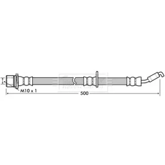 Flexible de frein BORG & BECK BBH7345