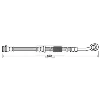Flexible de frein BORG & BECK BBH7346