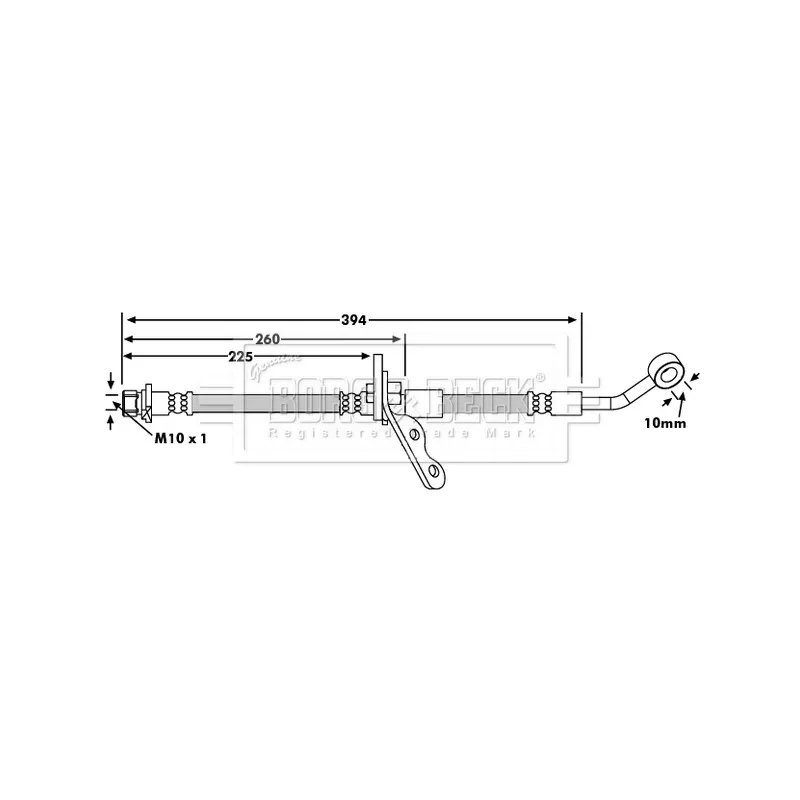 Flexible de frein BORG & BECK BBH7347
