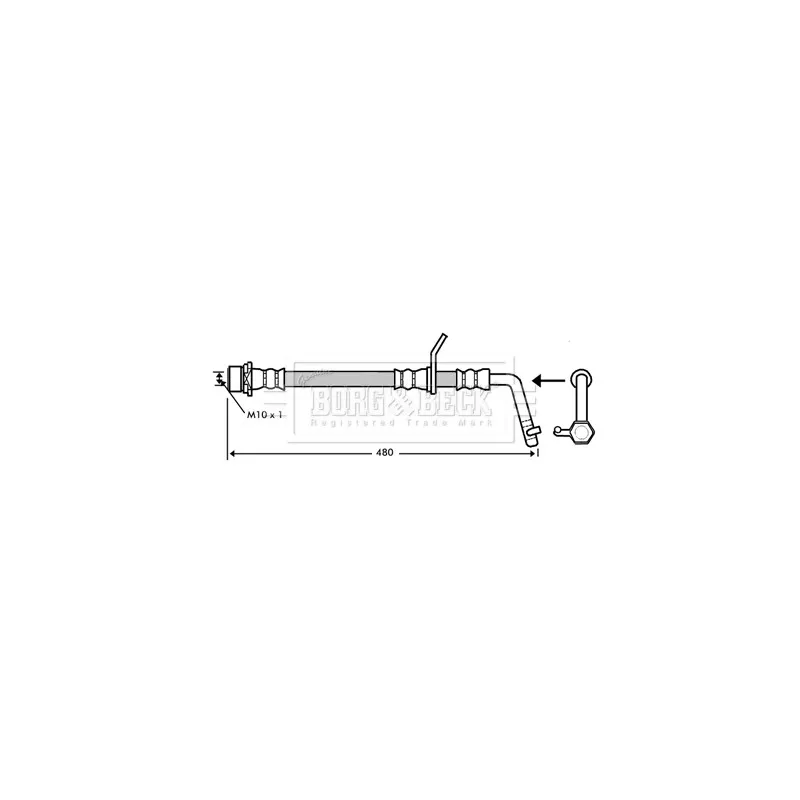 Flexible de frein BORG & BECK BBH7348
