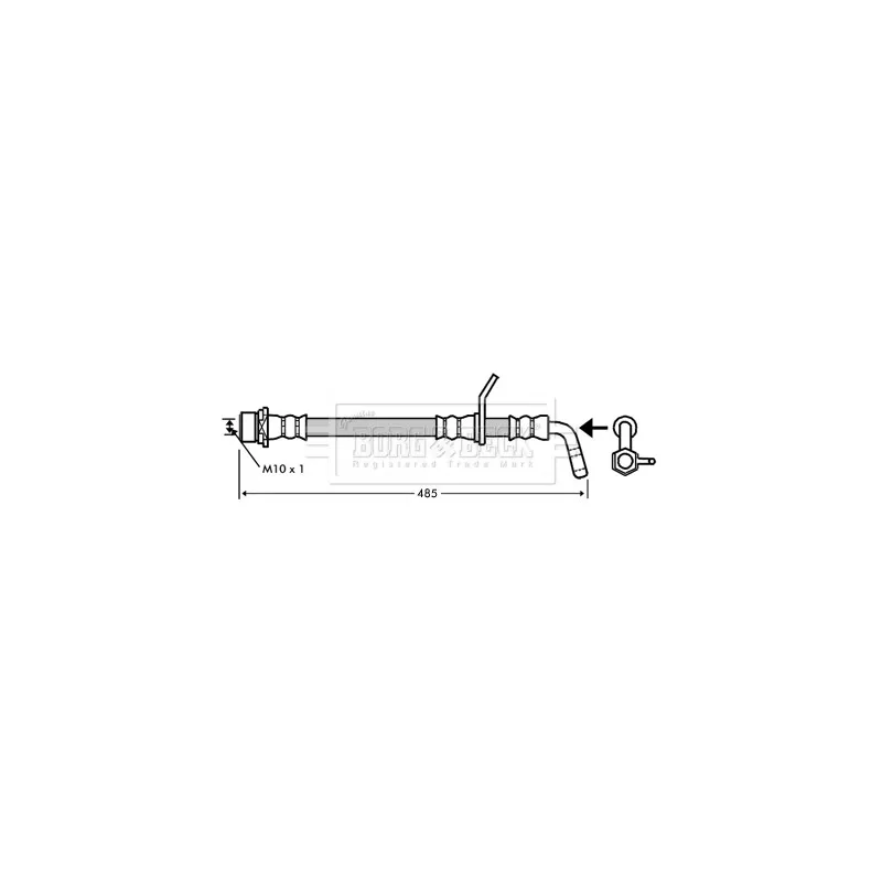 Flexible de frein BORG & BECK BBH7349