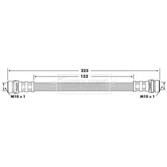 Flexible de frein BORG & BECK BBH7353