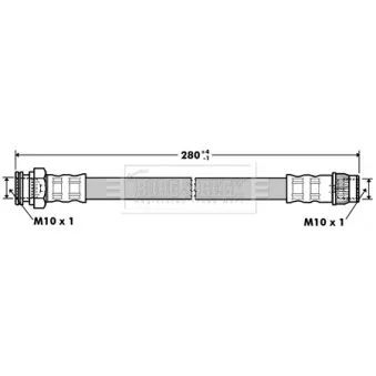 Flexible de frein BORG & BECK BBH7356