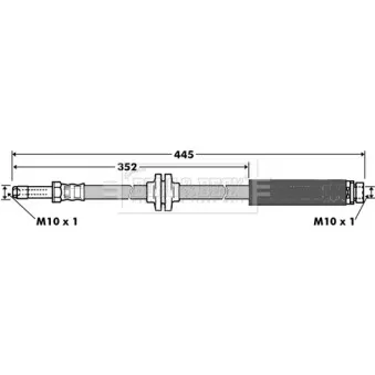 Flexible de frein BORG & BECK BBH7360