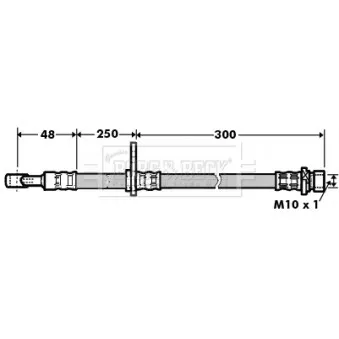 Flexible de frein BORG & BECK BBH7362