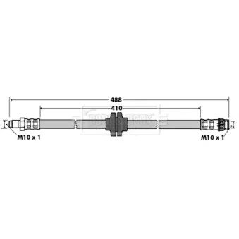 Flexible de frein BORG & BECK BBH7364