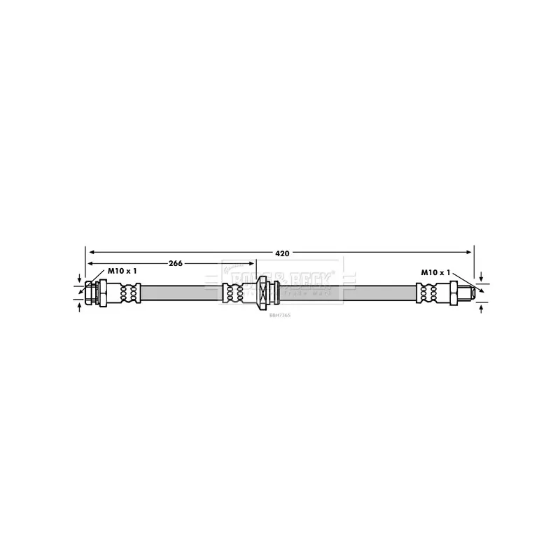 Flexible de frein BORG & BECK BBH7365
