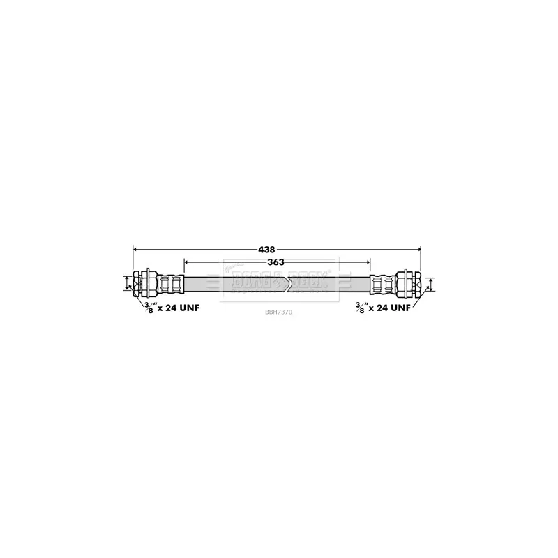 Flexible de frein BORG & BECK BBH7370