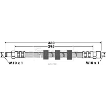 Flexible de frein BORG & BECK BBH7371
