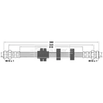 Flexible de frein BORG & BECK BBH7372