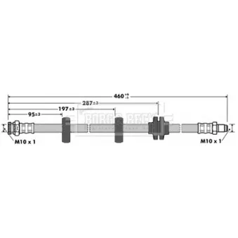Flexible de frein BORG & BECK BBH7373