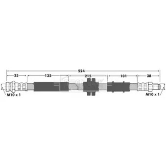 Flexible de frein BORG & BECK BBH7374