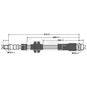 Flexible de frein BORG & BECK BBH7376