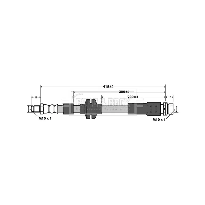 Flexible de frein BORG & BECK BBH7376