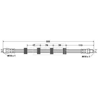 Flexible de frein BORG & BECK BBH7378