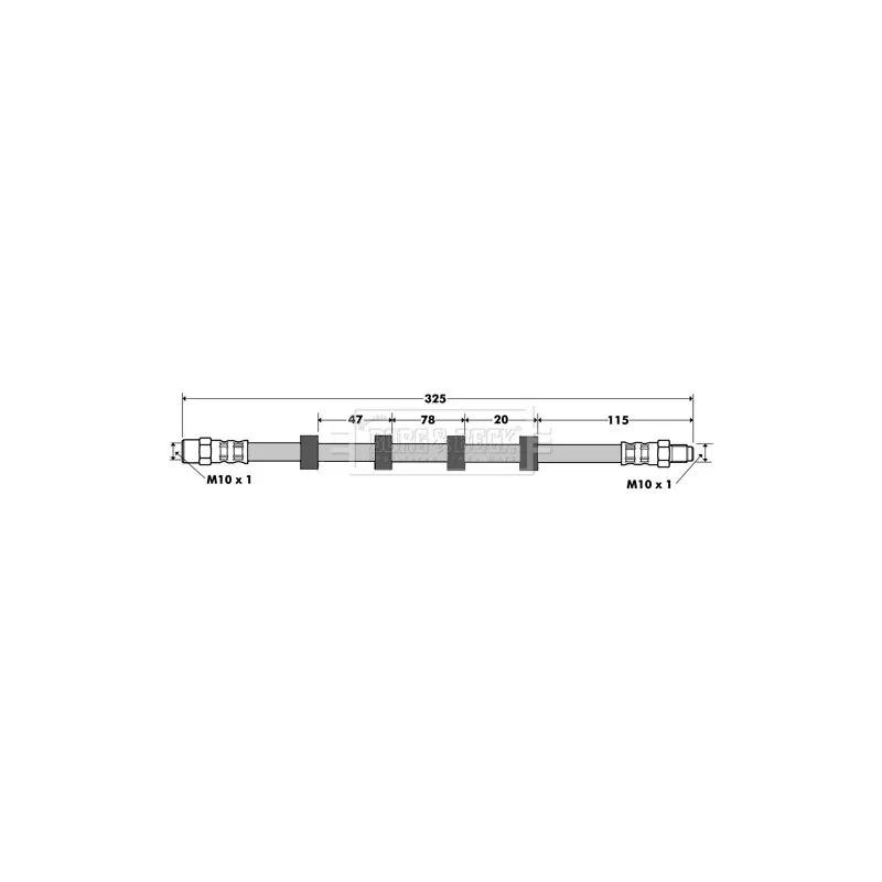 Flexible de frein BORG & BECK BBH7378