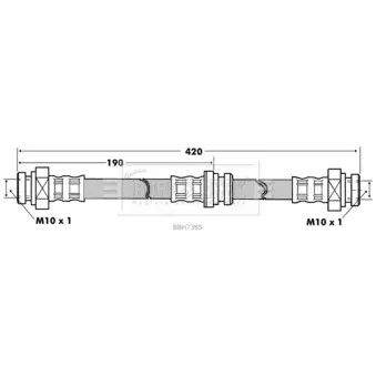 Flexible de frein BORG & BECK BBH7385