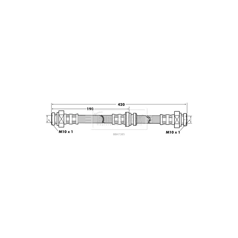 Flexible de frein BORG & BECK BBH7385