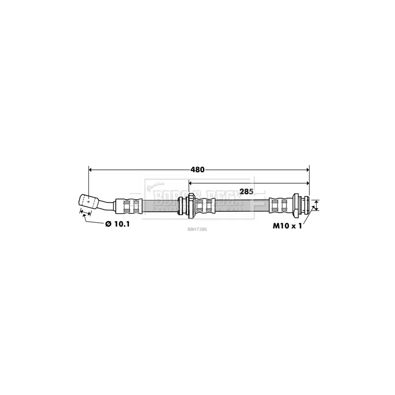 Flexible de frein BORG & BECK BBH7386