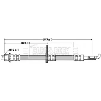 Flexible de frein BORG & BECK BBH7387
