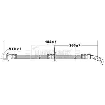 Flexible de frein BORG & BECK BBH7388
