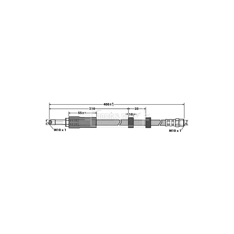 Flexible de frein BORG & BECK BBH7390