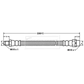 Flexible de frein BORG & BECK BBH7398