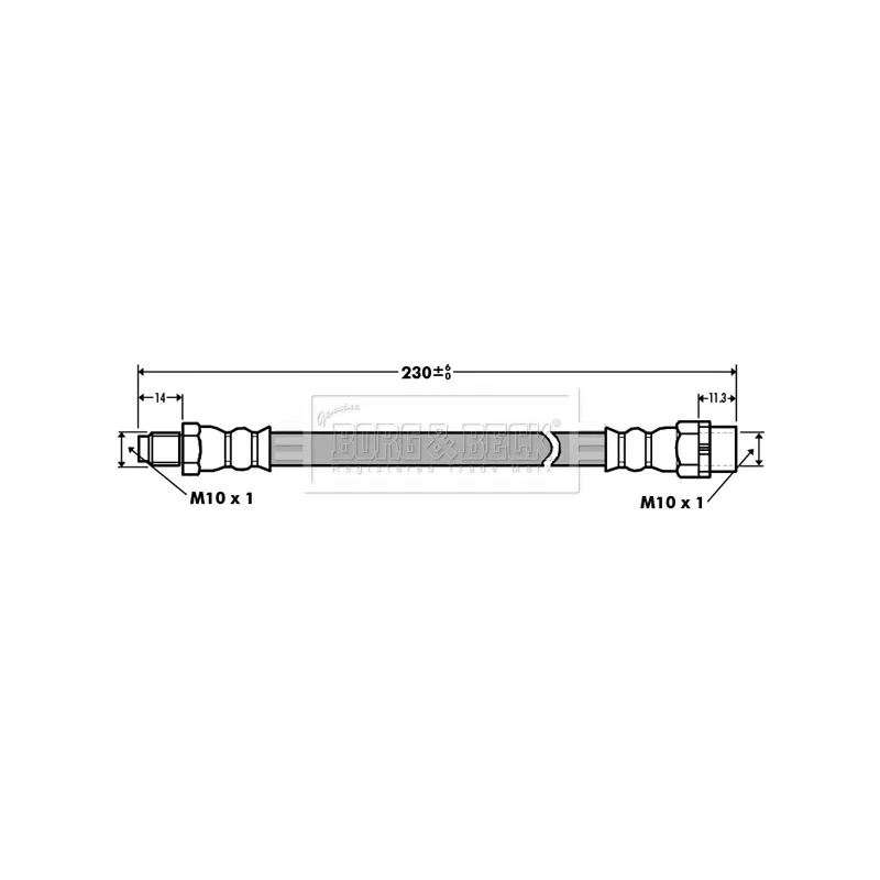 Flexible de frein BORG & BECK BBH7398