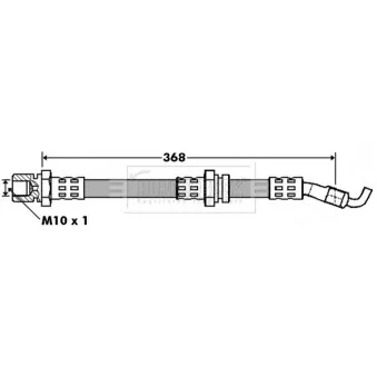 Flexible de frein BORG & BECK BBH7402