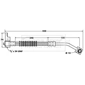 Flexible de frein BORG & BECK BBH7409
