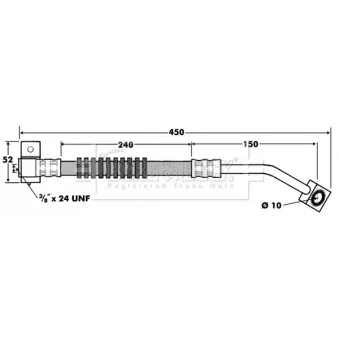 Flexible de frein BORG & BECK BBH7411