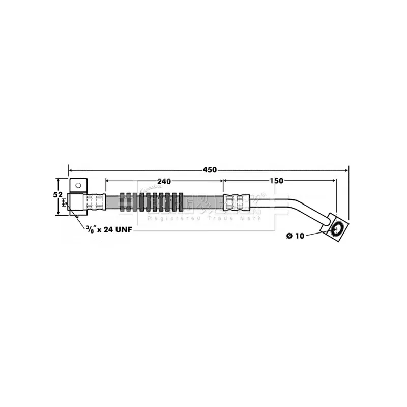 Flexible de frein BORG & BECK BBH7411