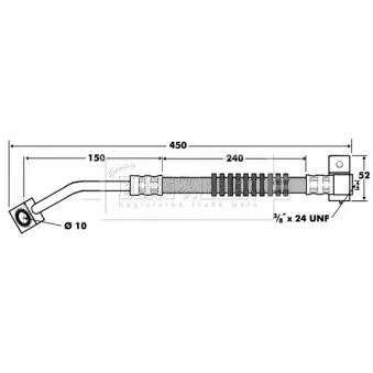 Flexible de frein BORG & BECK BBH7412