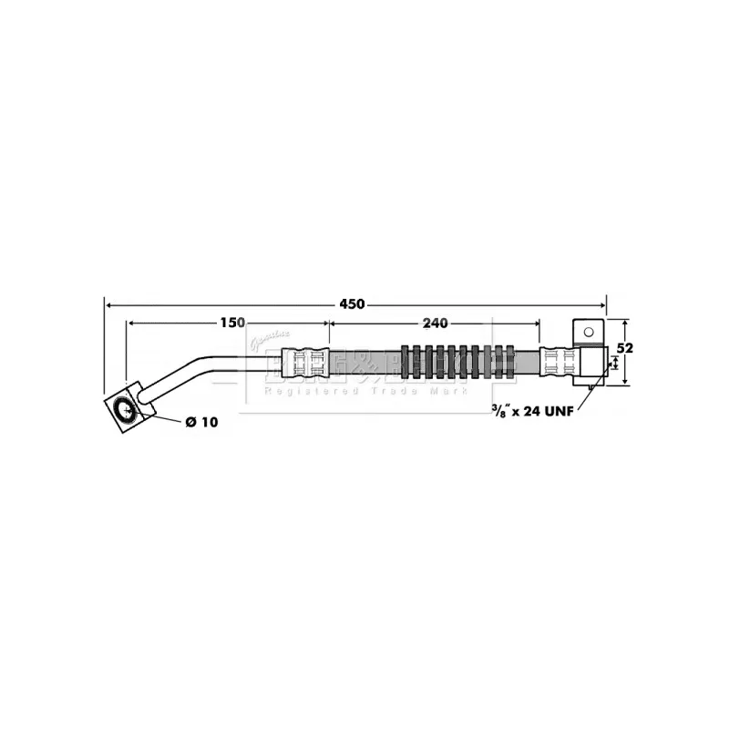 Flexible de frein BORG & BECK BBH7412