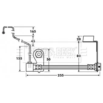 Flexible de frein BORG & BECK BBH7413