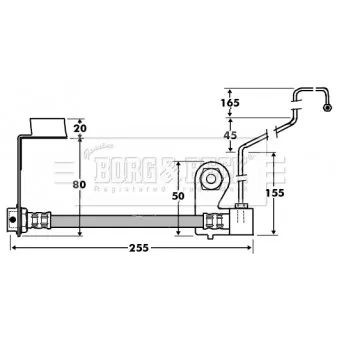 Flexible de frein BORG & BECK BBH7414