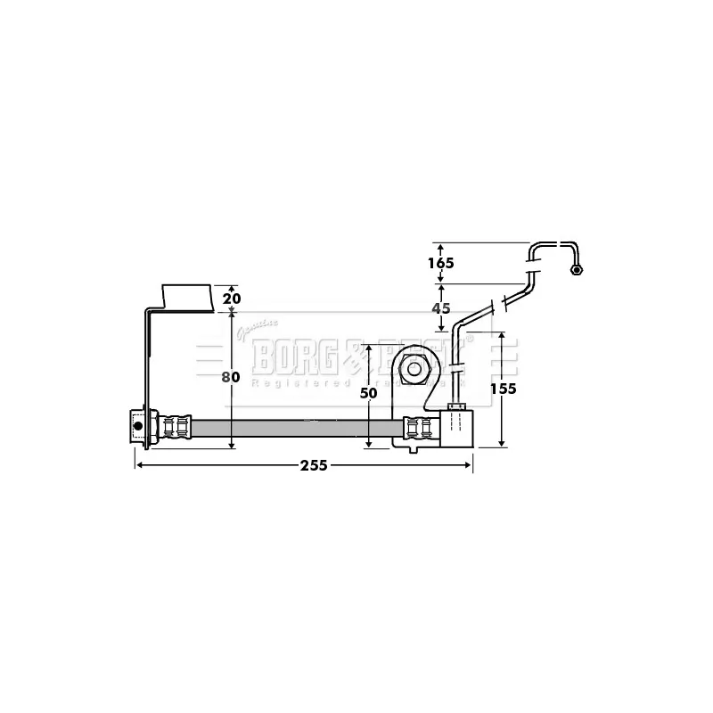 Flexible de frein BORG & BECK BBH7414